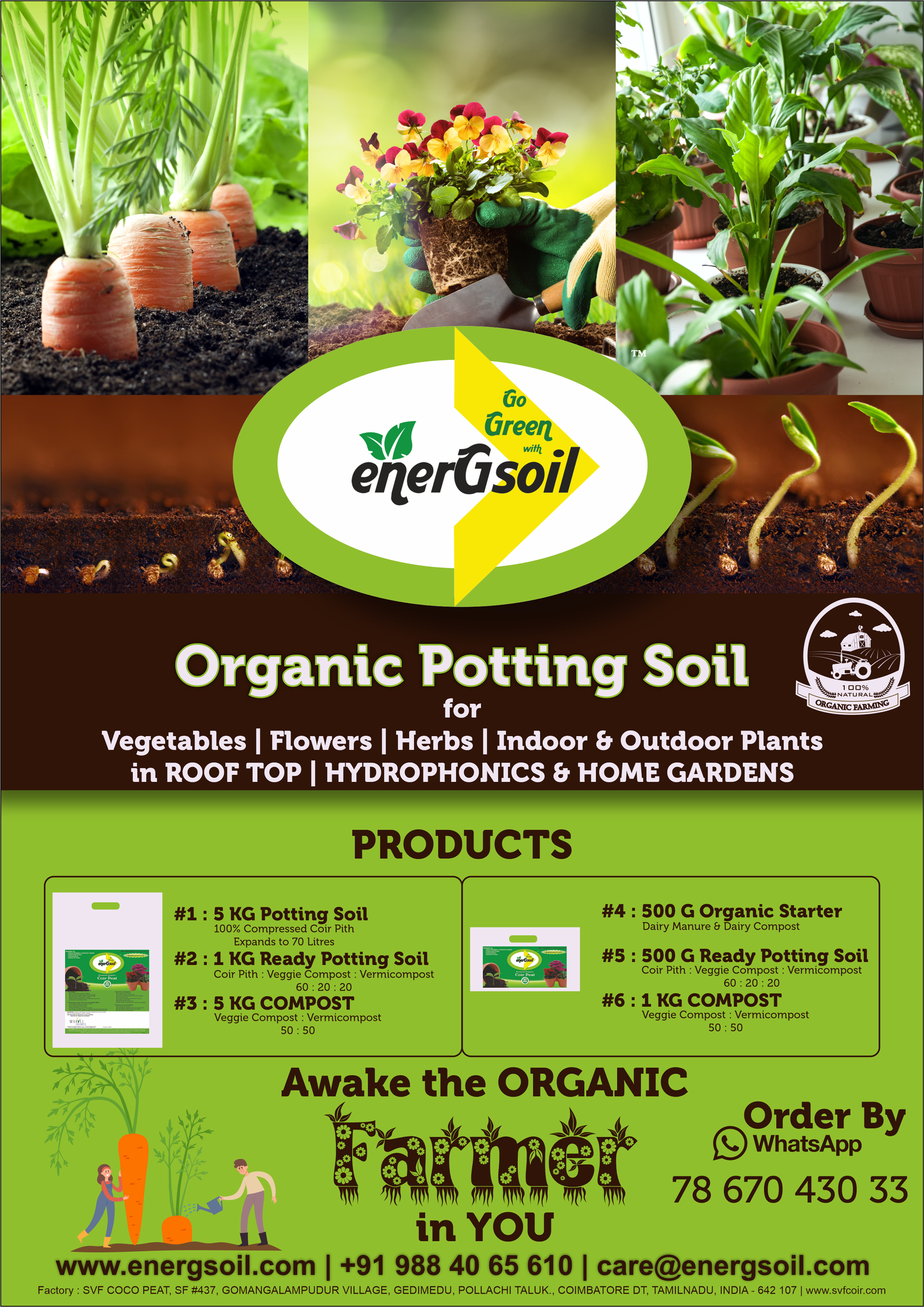 EnerGsoil Potting Soil Products